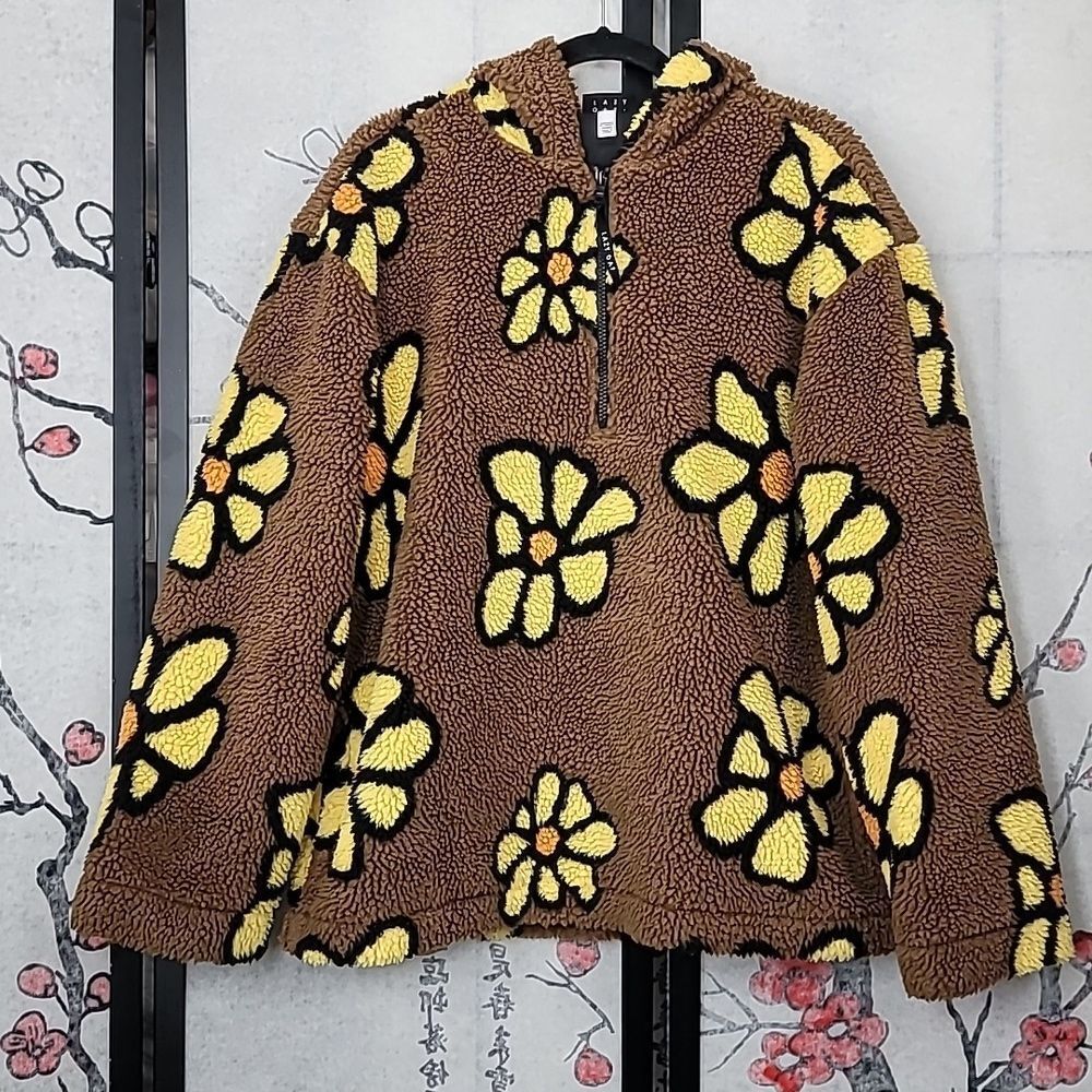 Lazy Oaf Flower Fleece Hoodie And Bag Set - Picture 2 of 13